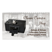 Vintage cameras business card