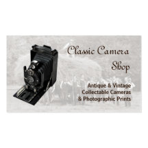 Vintage cameras business card