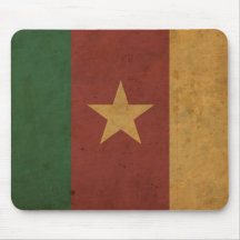 Vintage Cameroon Flag Mousepad