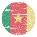 Vintage Cameroon Flag stickers