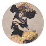 *Vintage Can Can Dancer* stickers