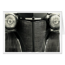 Vintage Car Grill Greeting Card