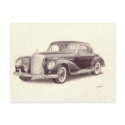 Vintage Car: Mercedes Benz 300S postcards