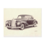 Vintage Car: Mercedes Benz 300S postcards