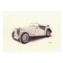 Vintage Car: MG TC business cards