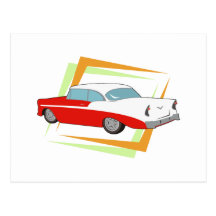 Vintage Car Postcard