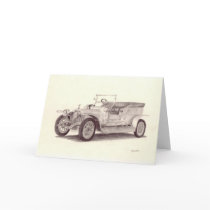 Vintage Car: Rolls Royce Silver Ghost Greeting Cards