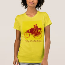 Vintage Cars Gathering , Yellow,red,brown Tee Shirts