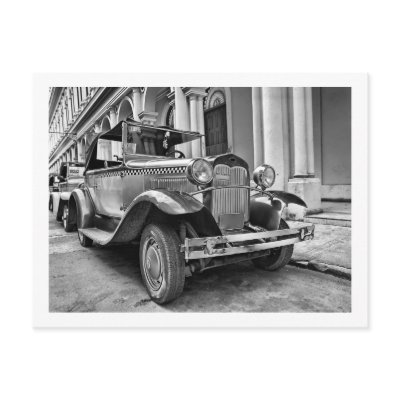 Vintage cars post card by leksele