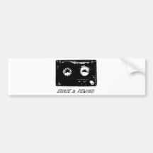 Vintage cassette design! bumper stickers