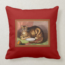 Vintage Cat American MoJo Pillow