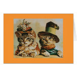Vintage Cat Couple Anniversary Greeting Cards