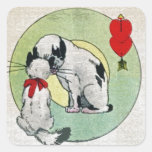 Vintage Cat Love Stickers