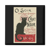 Vintage Ce Soir Le Chat Noir Poster