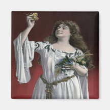 Vintage Cecilia Loftus Magnet