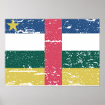 Vintage Central African Republic Flag posters