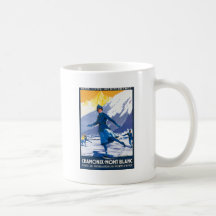 Vintage Chamonix - Mont Blanc Poster Mug