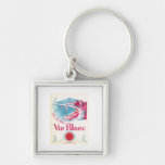 Vintage Champagne Food Product Label Keychains