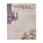Vintage Chandelier Note Cards flyers