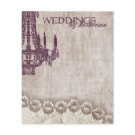 Vintage Chandelier Note Cards flyers