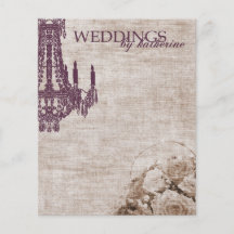 Vintage Chandelier Note Cards Flyer