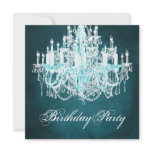 Vintage Chandelier Womans 40th Birthday Party Personalized Announcement
