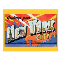 Vintage Change of Address, New York City NYC Postcard