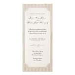 Vintage Charm Cream Monogram Wedding Invitations
