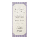 Vintage Charm Lilac Monogram Wedding Invitations