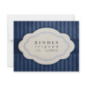 Vintage Charm Navy Blue Wedding Response Cards invitations