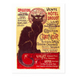 Vintage Chat Noir, Vente Hôtel Drouot Steinlen Postcard