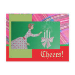 Vintage Cheers Holiday Postcard