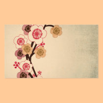 Vintage cherry blossom tree Business Card business cards