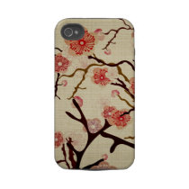 Vintage Cherry tree Case-Mate Case Tough Iphone 4 Case