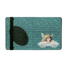 Vintage cherub angel on a cloud iPad cover