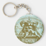 Vintage Cherub Save the Date Design Key Chains