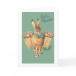 Vintage  Chic Easter Bunny Card