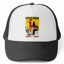 Vintage Chicago Advertisement Mesh Hats
