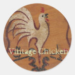 Vintage Chicken Stickers