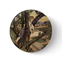 Vintage Child, Foreign Land, Jessie Willcox Smith Buttons