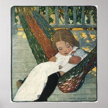 Vintage Child Hammock Doll; Jessie Willcox Smith Posters