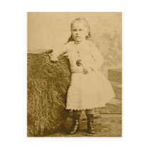 Vintage Child Portraits -Girl in Lace Up Boots