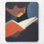 Vintage Child Reading a Book, Back to School Time! Mouse Pads