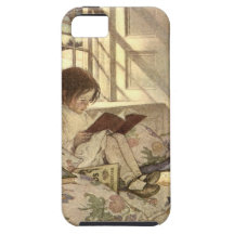 Vintage Child Reading a Book, Jessie Willcox Smith iPhone 5 Cover