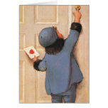 Vintage Child with Valentine's Day Letter Greeting Cards