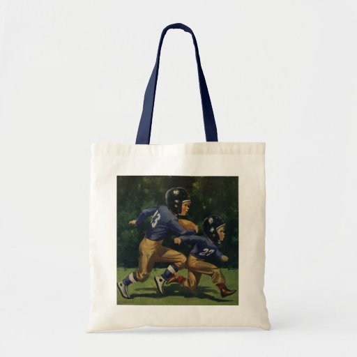 Vintage Children, Boys Playing Football, Sports Bag