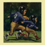 Vintage Children, Boys Playing Football, Sports posters