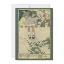 Vintage Children, Garden Wall Jessie Willcox Smith Invites