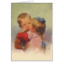 Vintage Children Kissing Art, Karl Feiertag 1910 Greeting Card