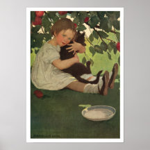 Vintage Children's Illustration Poster or Print